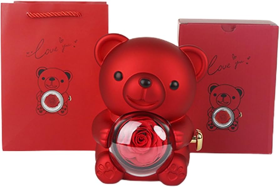 JewelTurn™ Rotating Bear Jewerly Box