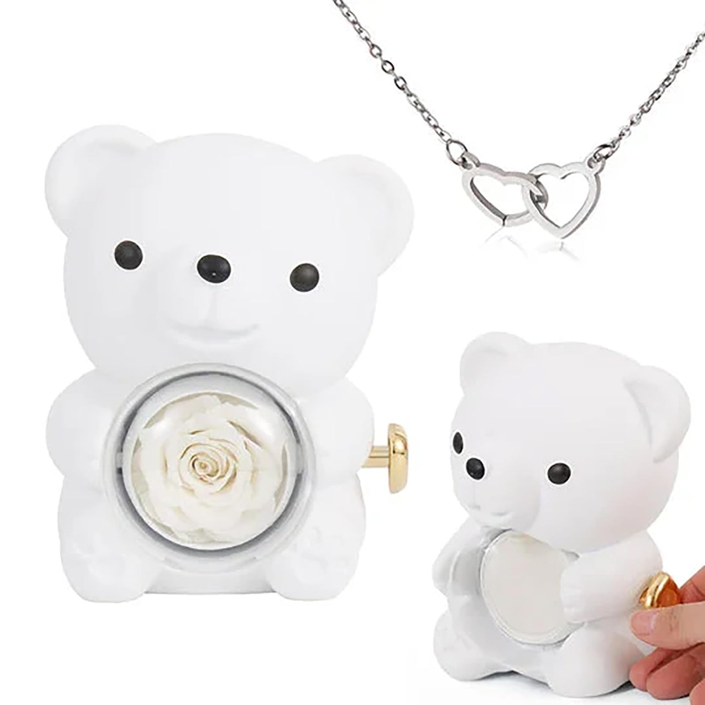 JewelTurn™ Rotating Bear Jewerly Box